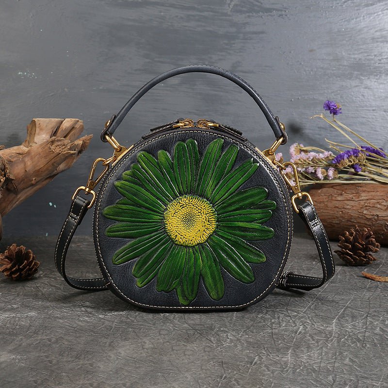 Genuine Leather women Vintage style Cowhide Shoulder Bag Crossbody Bag