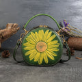 Genuine Leather women Vintage style Cowhide Shoulder Bag Crossbody Bag